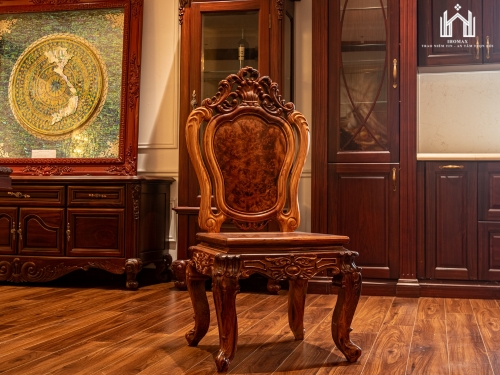 Ghế đơn Luis gỗ cẩm phong cách cổ điển