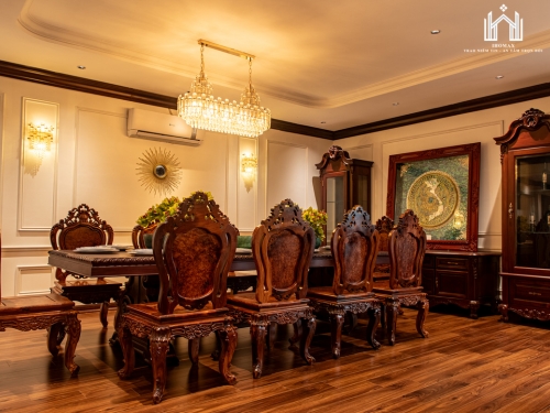 Alternative view of Tủ rượu gỗ mun phong cách cổ điển