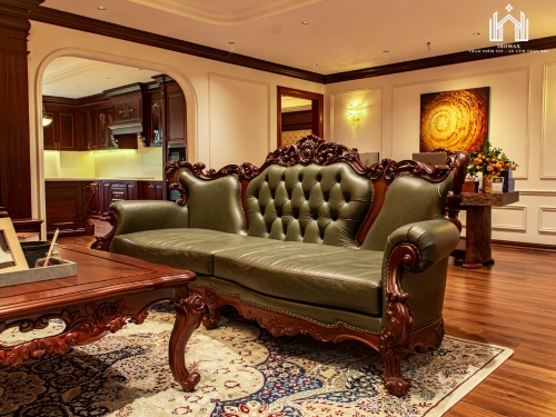 Alternative view of Sofa gỗ mun tự nhiên phong cách cổ điển