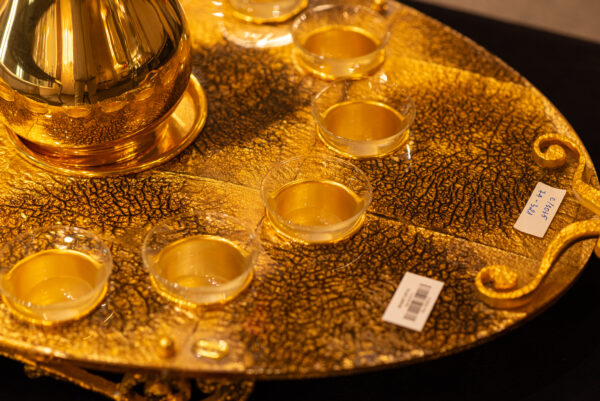 G.P. COFFEE SET W/COFFEE POT AND 12 CRYSTAL COFFEE CUPS - C/3035